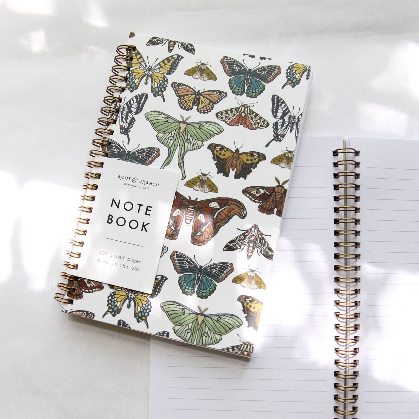 Butterfly & Moth Spiral Bound Notebook