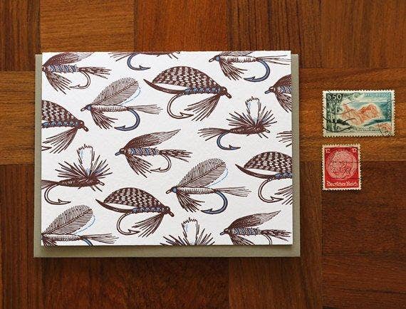 Fishing Flies Card: Boxed Set of 6