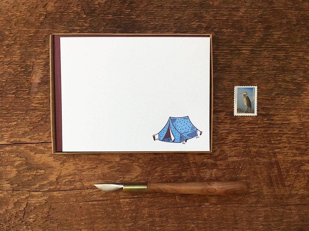 Camping Flat Notes (Boxed Set of 8)