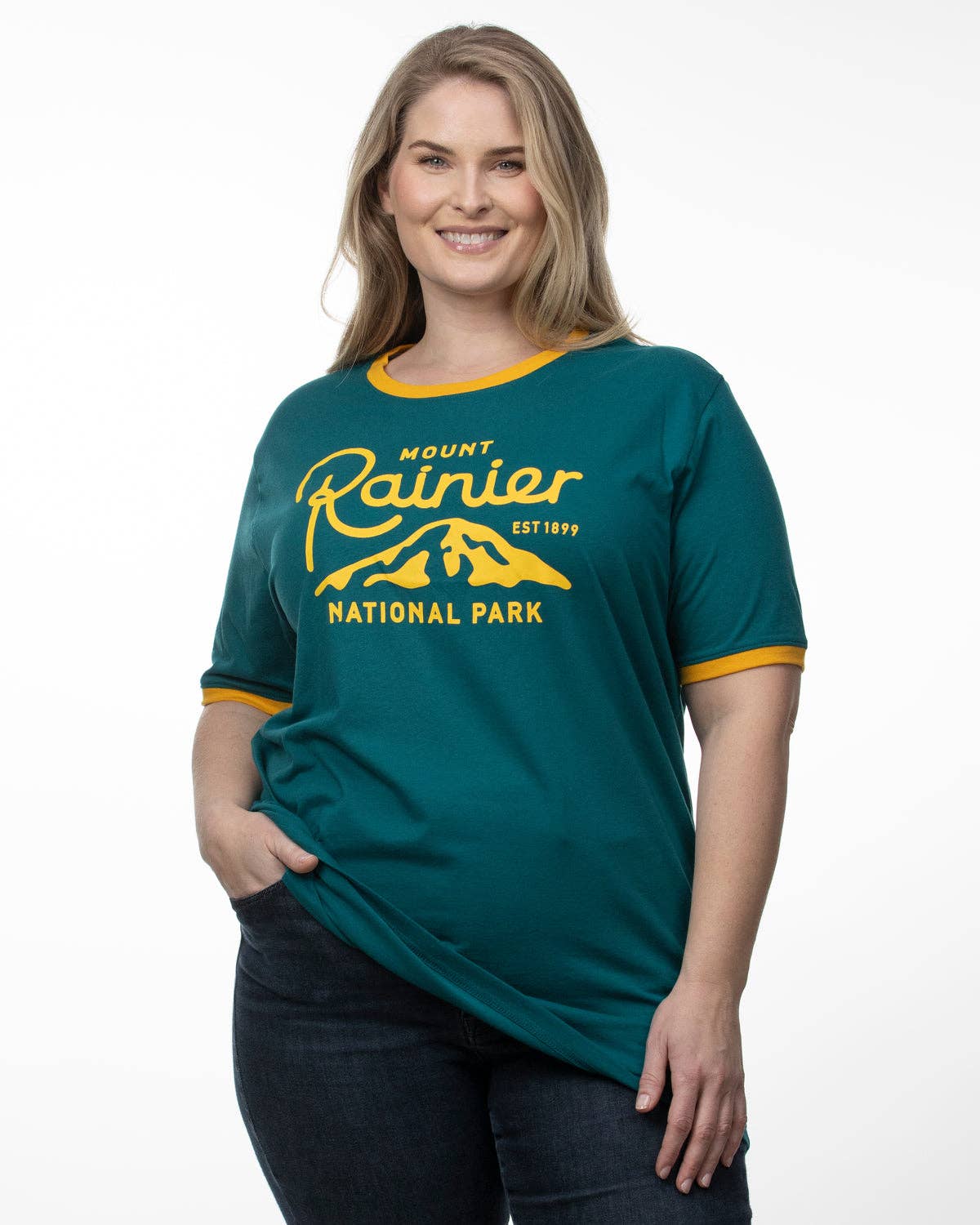 Mount Rainier Ringer Tee