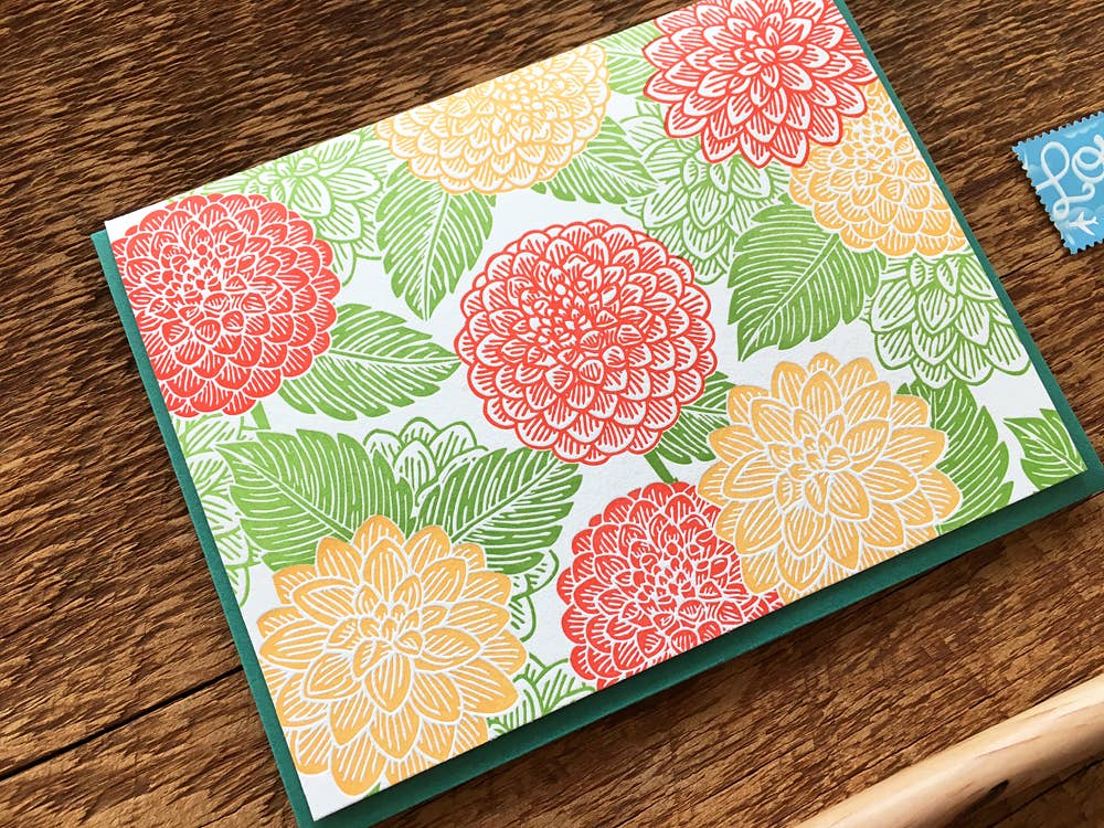 Dahlia Card: Boxed Set of 6