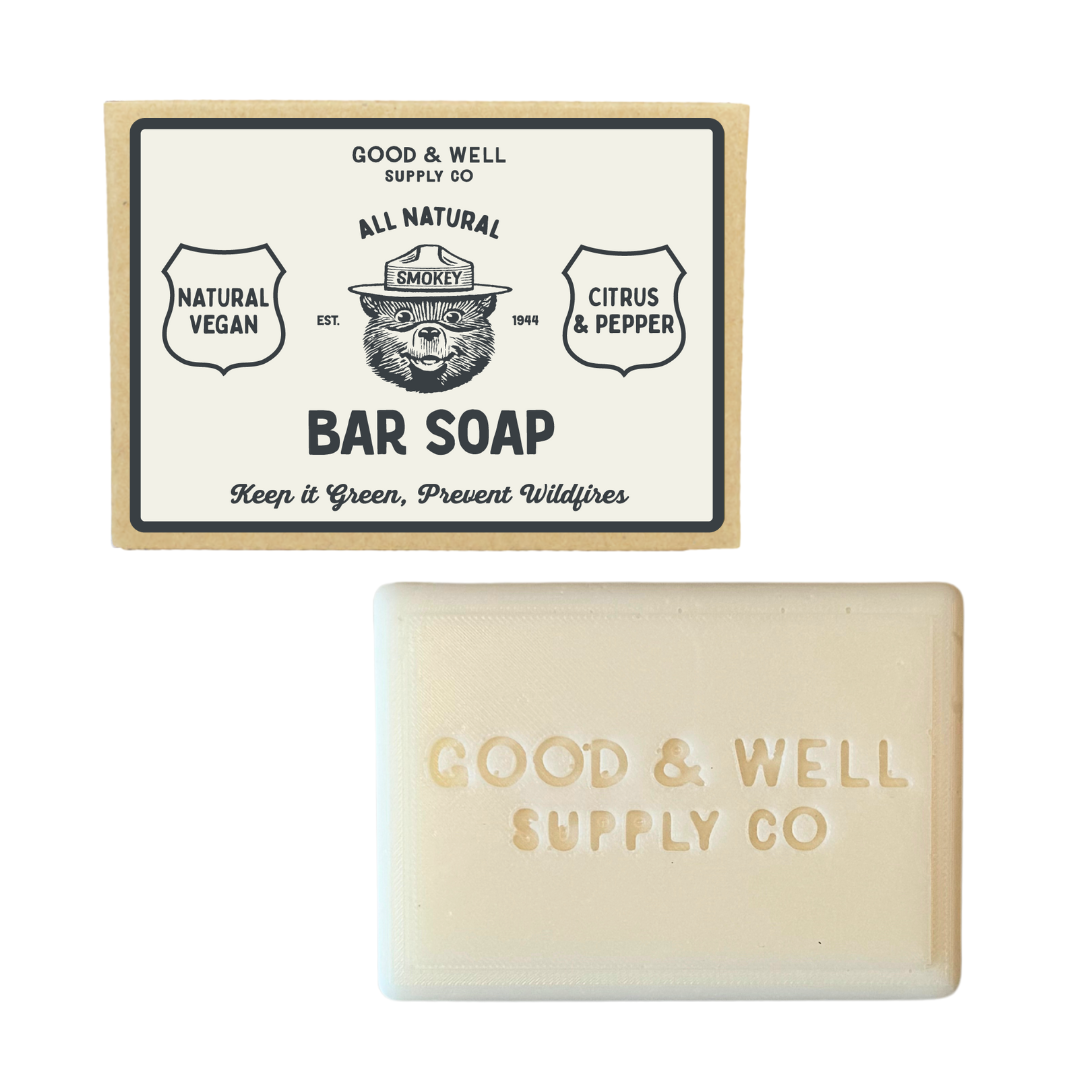 Citrus & Pepper Smokey Bear Bar Soap