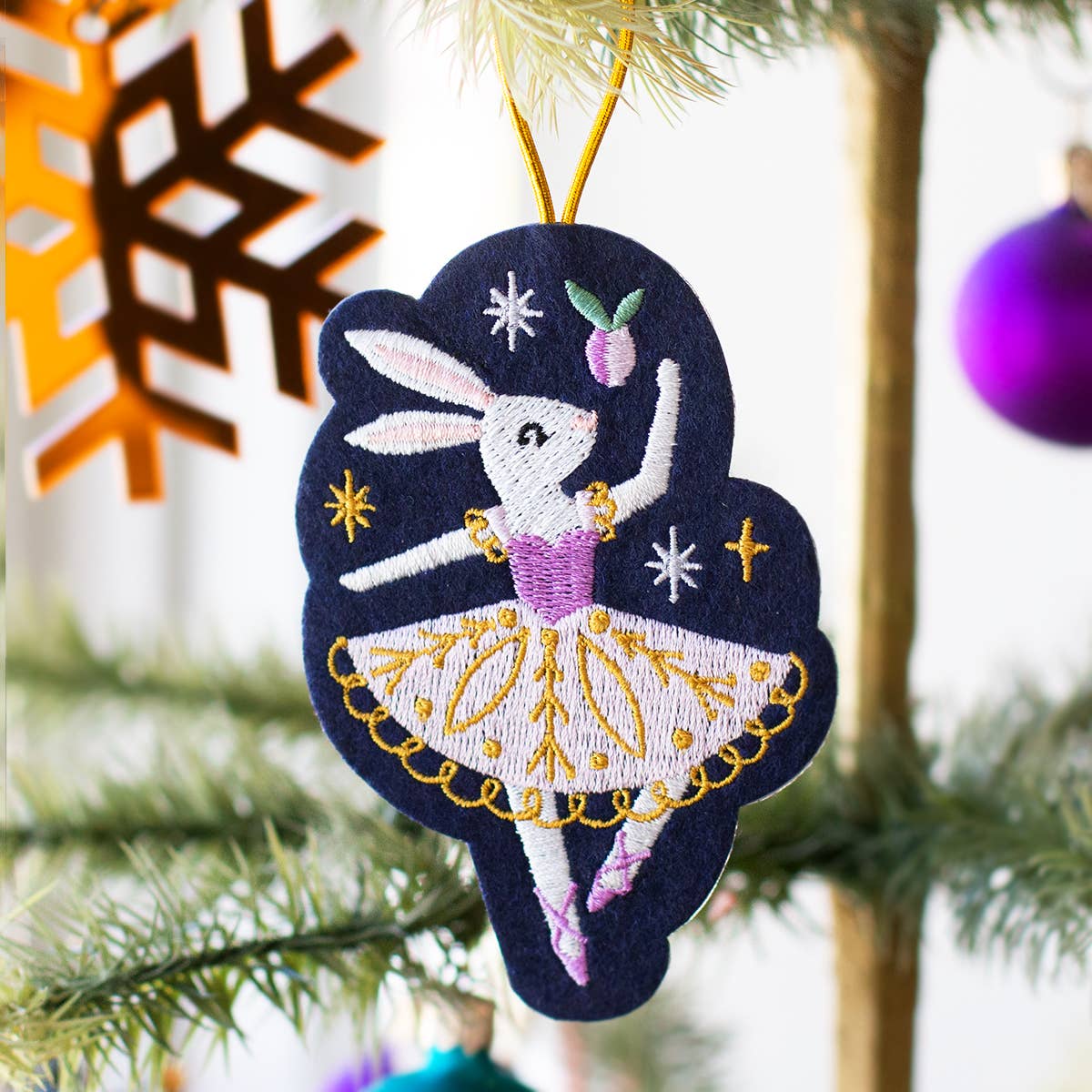 Sugar Plum Rabbit Ornament