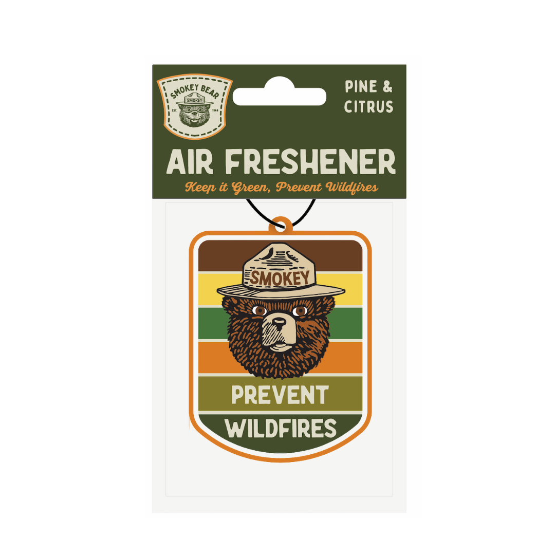 Smokey Bear Air Freshener - Pine & Citrus