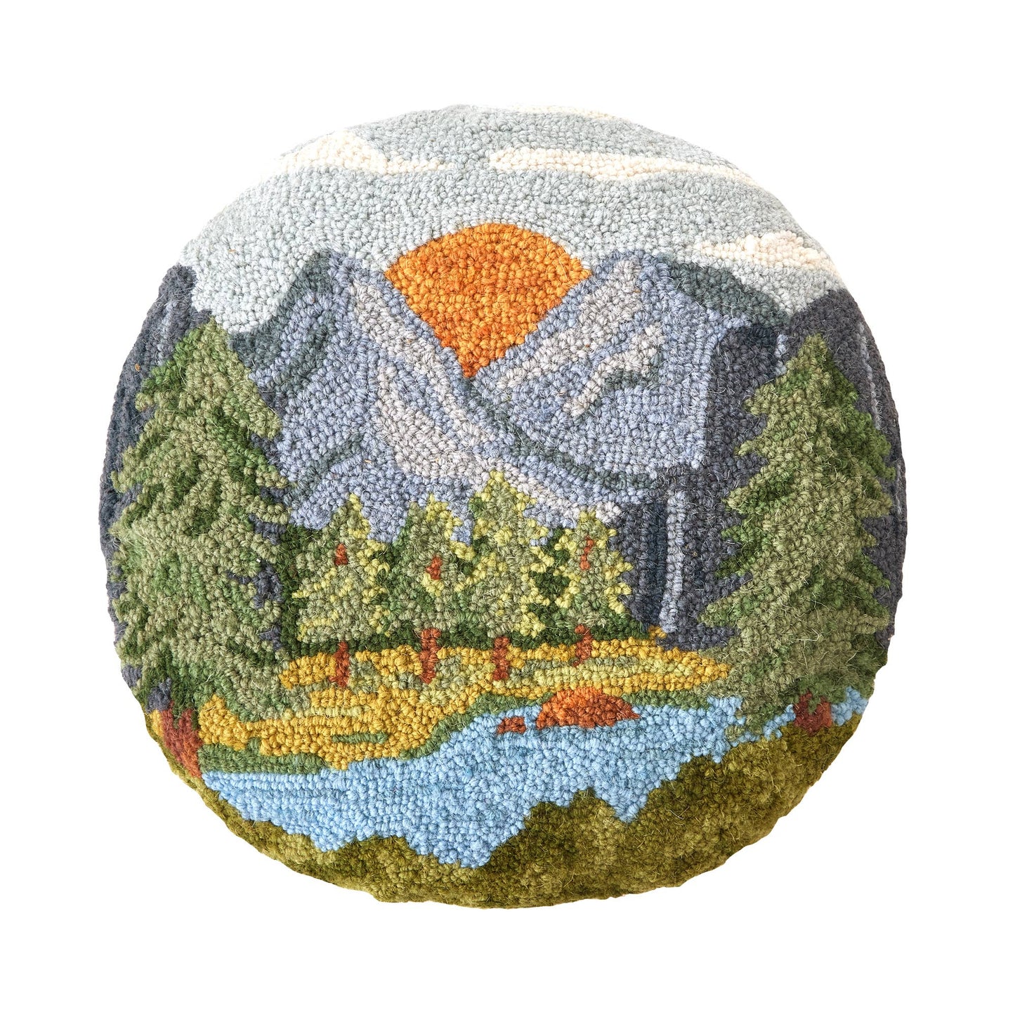 Sunset River Hike Hook Pillow