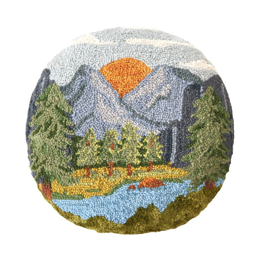 Sunset River Hike Hook Pillow