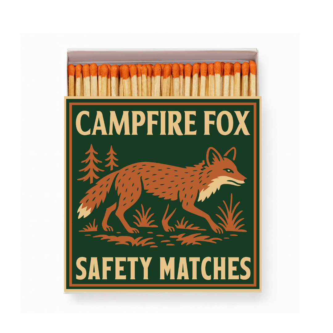 Campfire Fox Square Matchbox