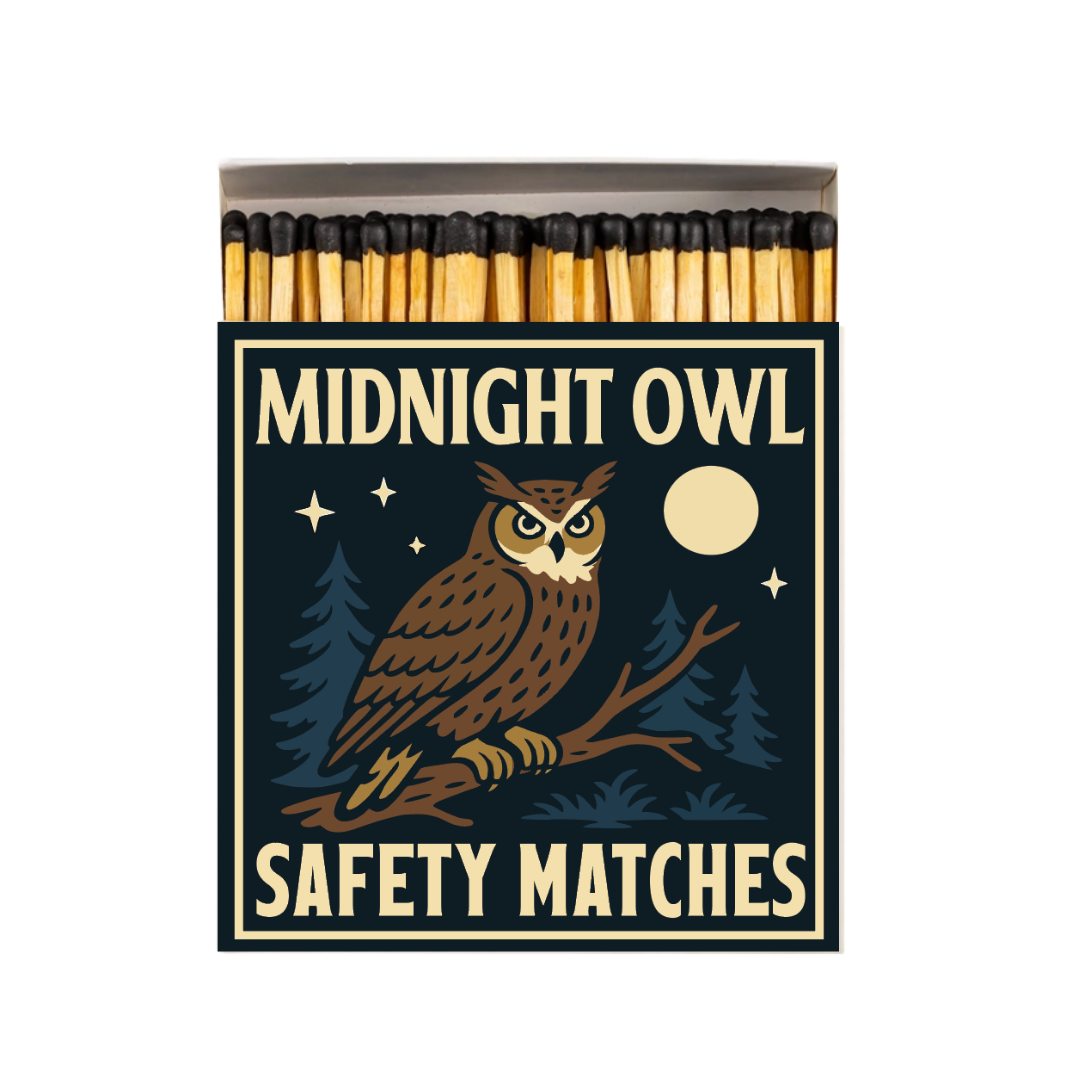 Midnight Owl Square Matchbox