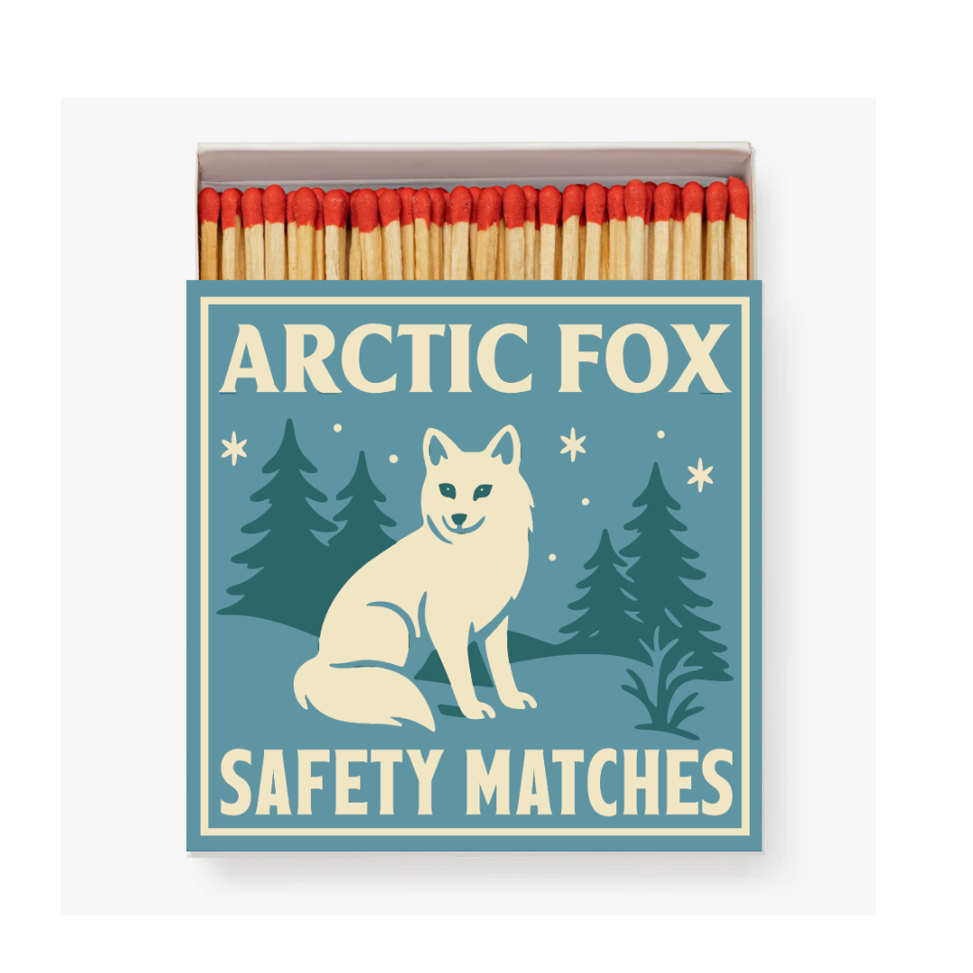 Arctic Fox Square Matchbox
