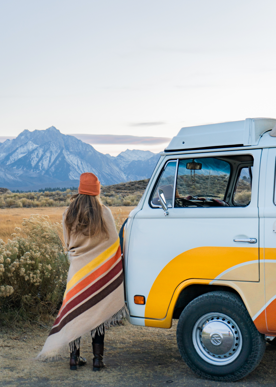 Wool Camping Blanket - Desert