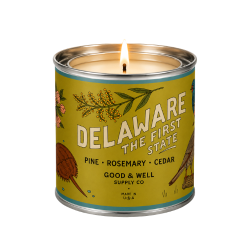 Delaware State Candle