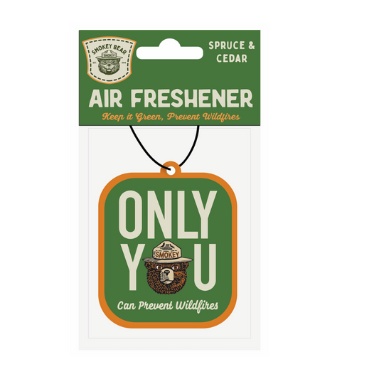 Smokey Bear Air Freshener - Spruce & Cedar
