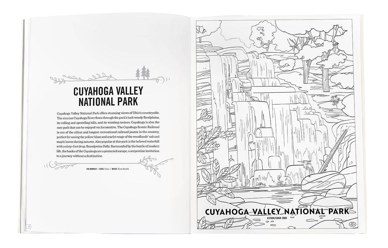 The Art of the National Parks Coloring Book