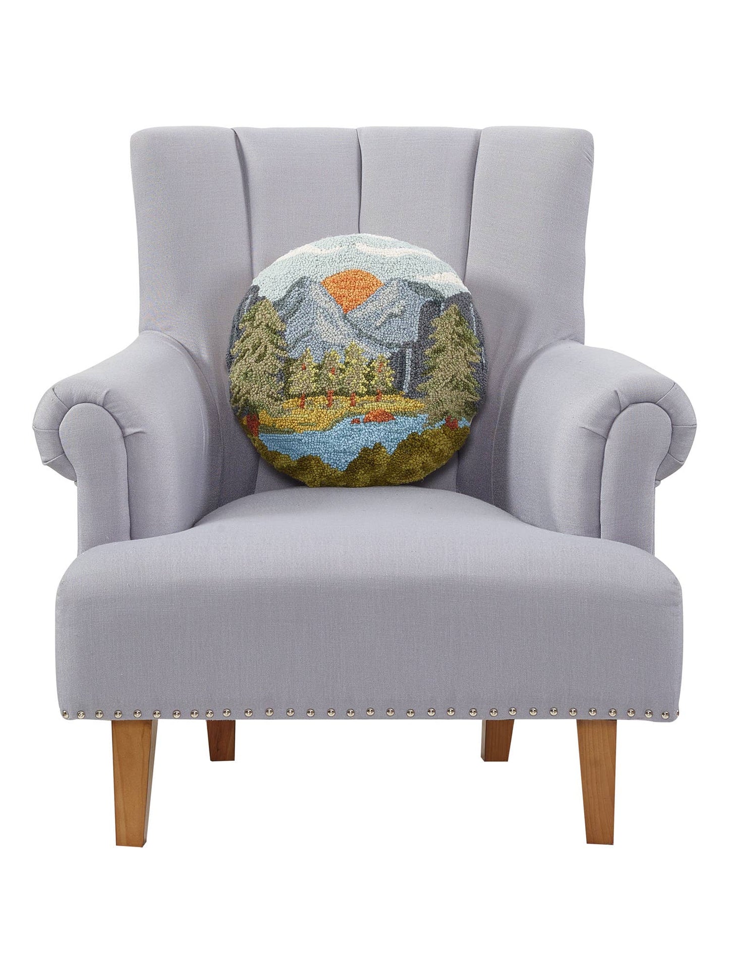 Sunset River Hike Hook Pillow