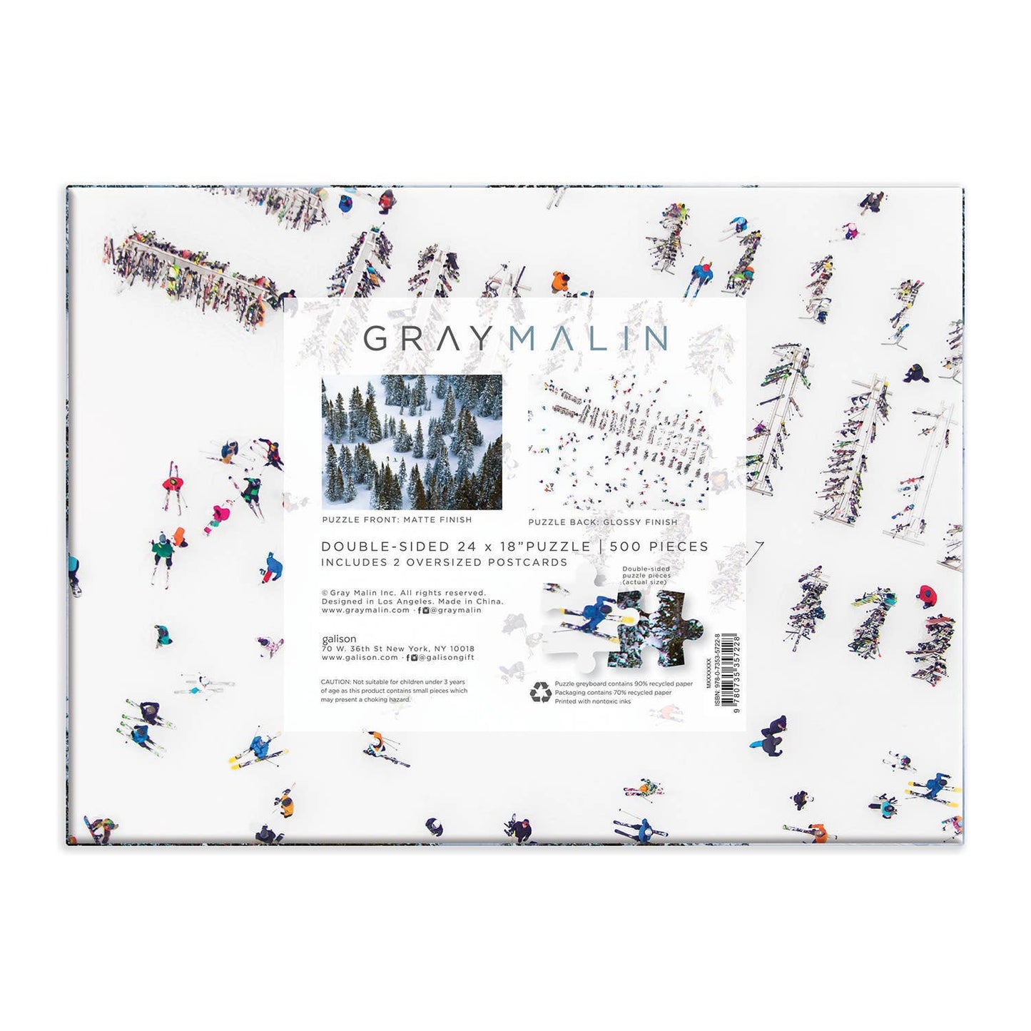 Gray Malin Snow Double-Sided 500 Piece Puzzle