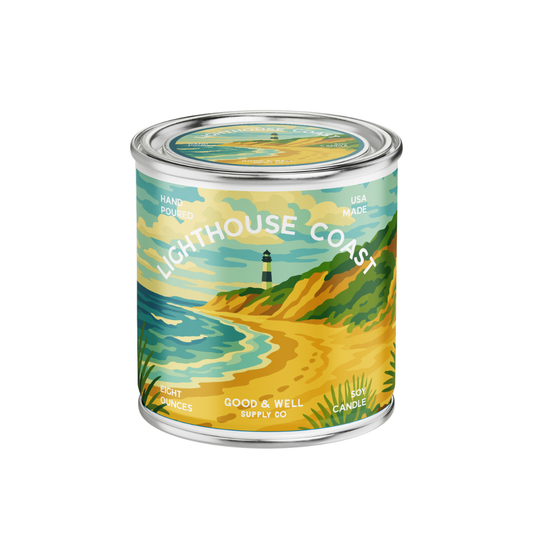 Lighthouse Coast Half Pint Candle