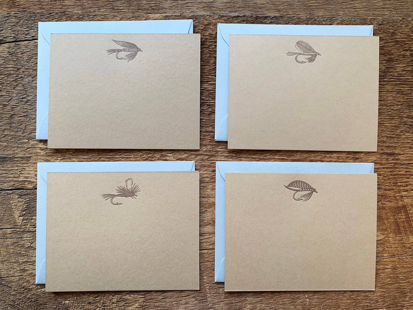 Fishing Flies Flat Notes (Boxed Set of 8)