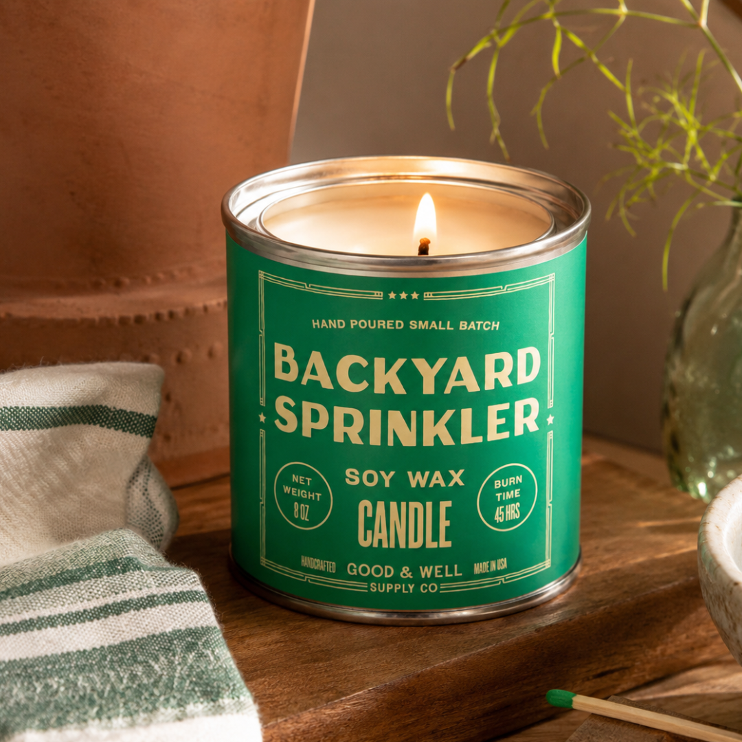 Backyard Sprinkler Soy Candle