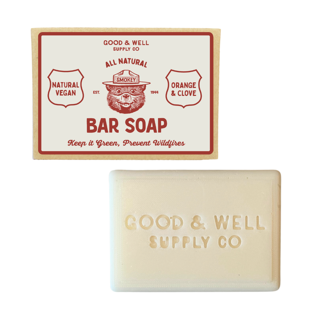 Orange & Clove Smokey Bear Bar Soap