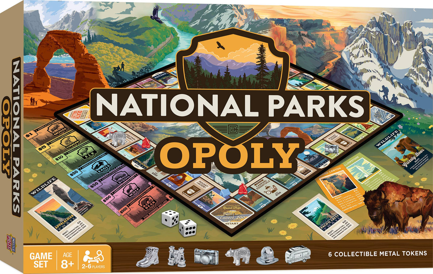 National Parks Opoly Board Game
