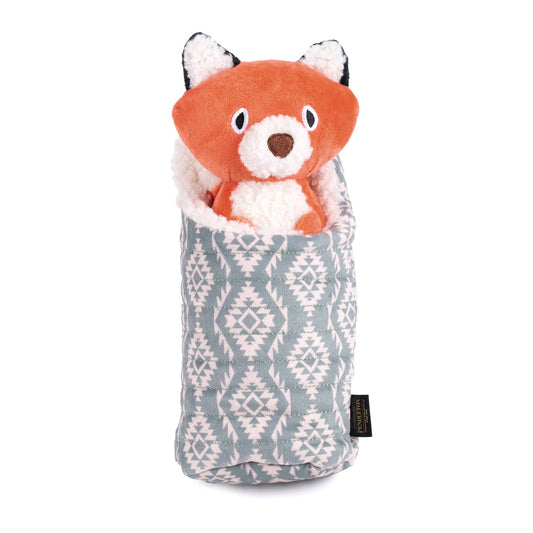 Fox in Sleeping Bag Pendleton Dog Toy