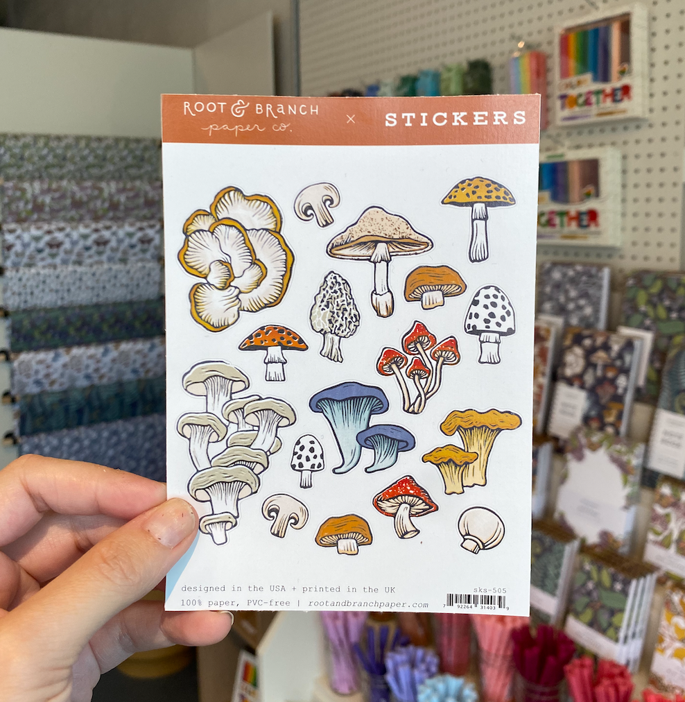 Mushrooms & Fungi Sticker Sheet