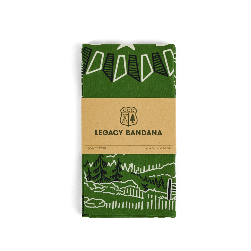 CCC Legacy Bandana Green Civilian Conservation Corps