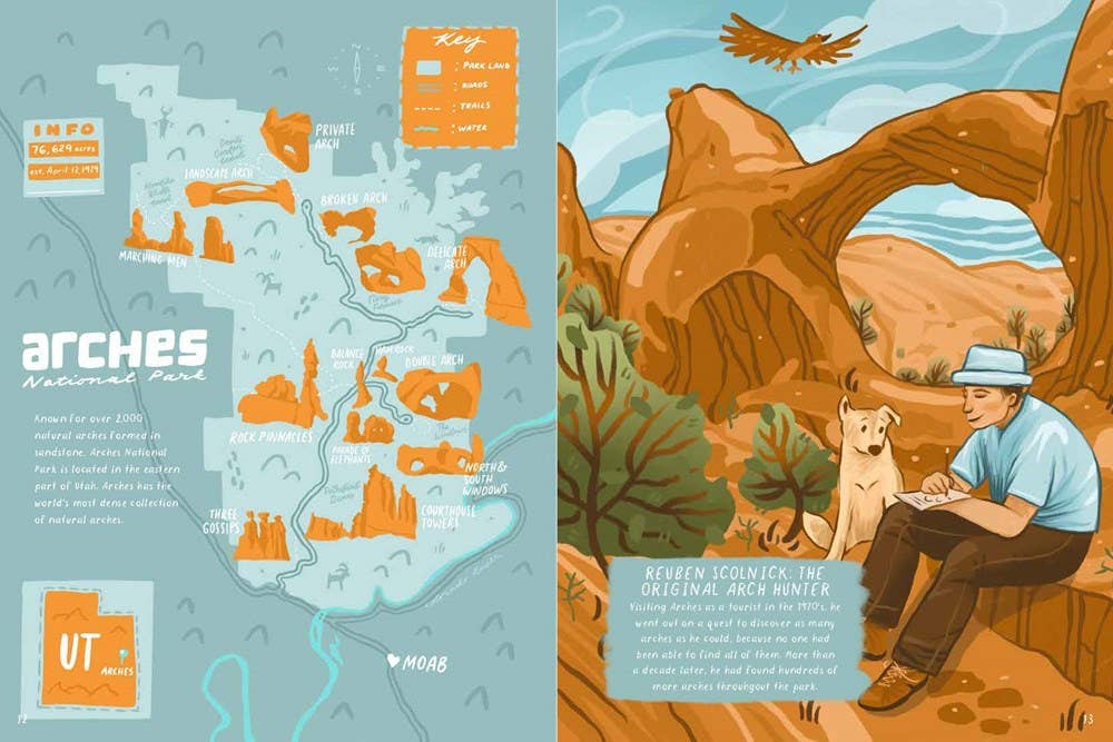 National Parks Maps: Illustrated Maps of 62 National Parks