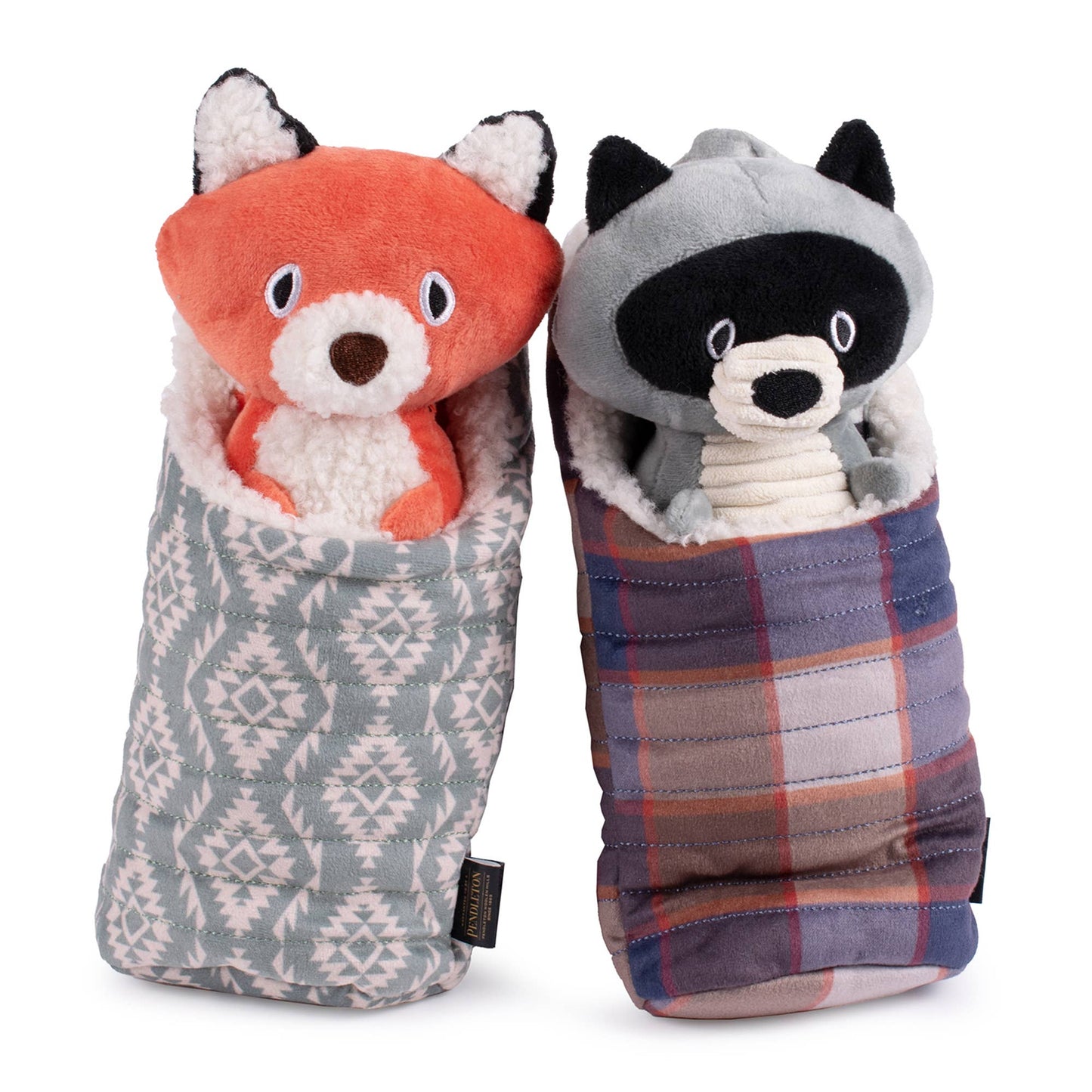 Fox in Sleeping Bag Pendleton Dog Toy