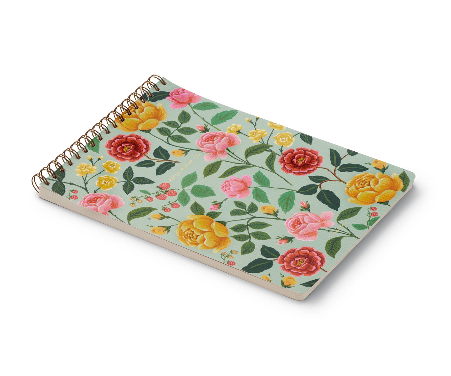 Roses Large Top Spiral Notebook