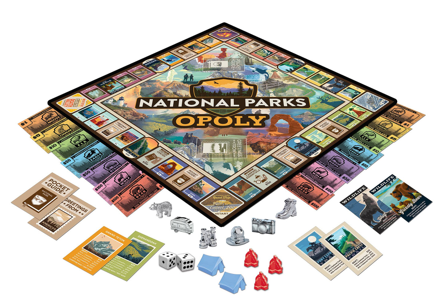 National Parks Opoly Board Game