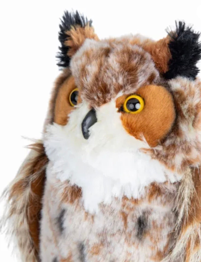 Einstein Great Horned Owl Stuffed Animal