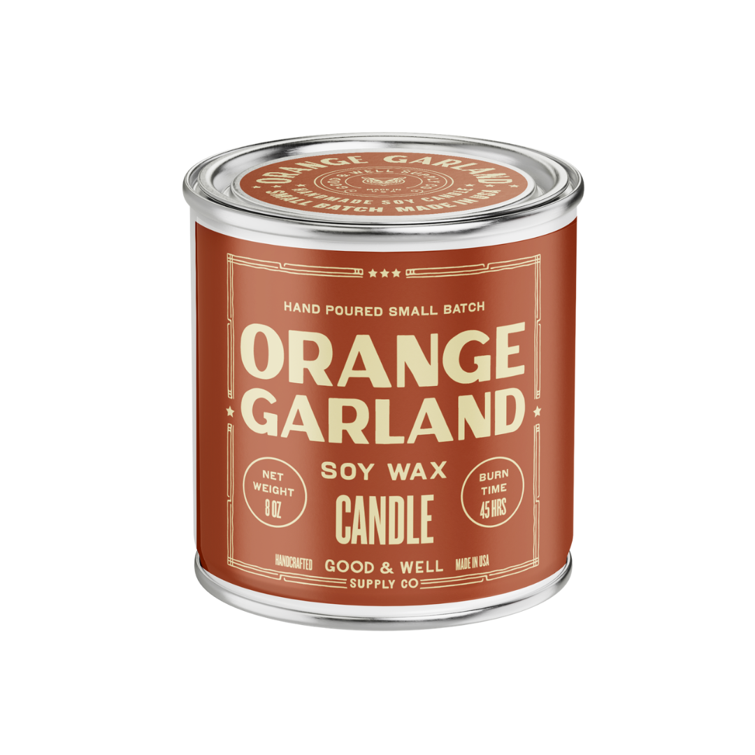 Orange Garland Candle