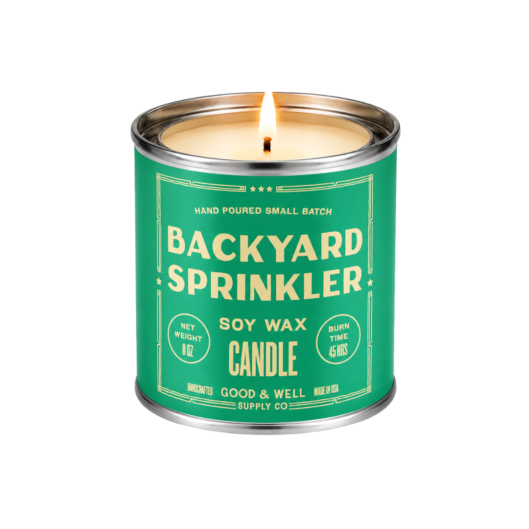Backyard Sprinkler Soy Candle