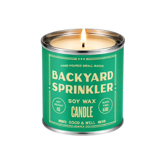 Backyard Sprinkler Soy Candle
