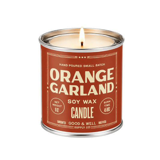 Orange Garland Candle