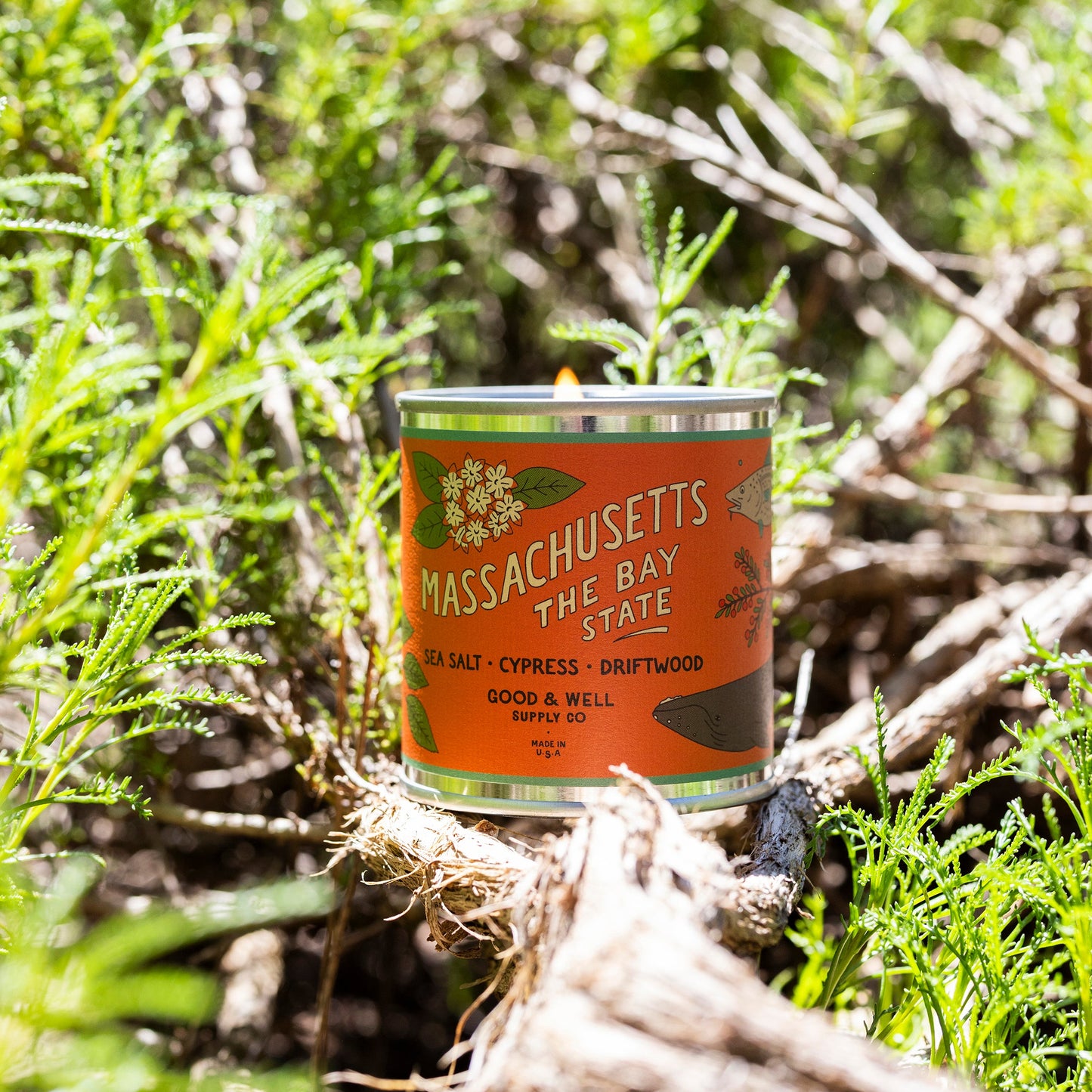 Massachusetts State Candle