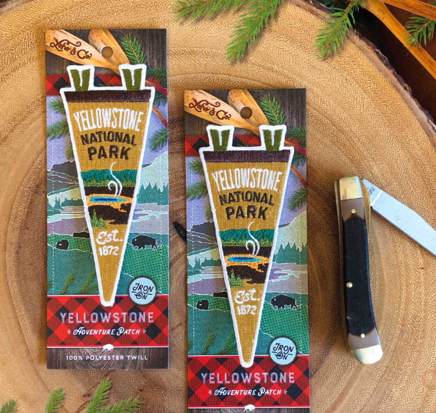 Yellowstone National Park Mini Pennant Patch