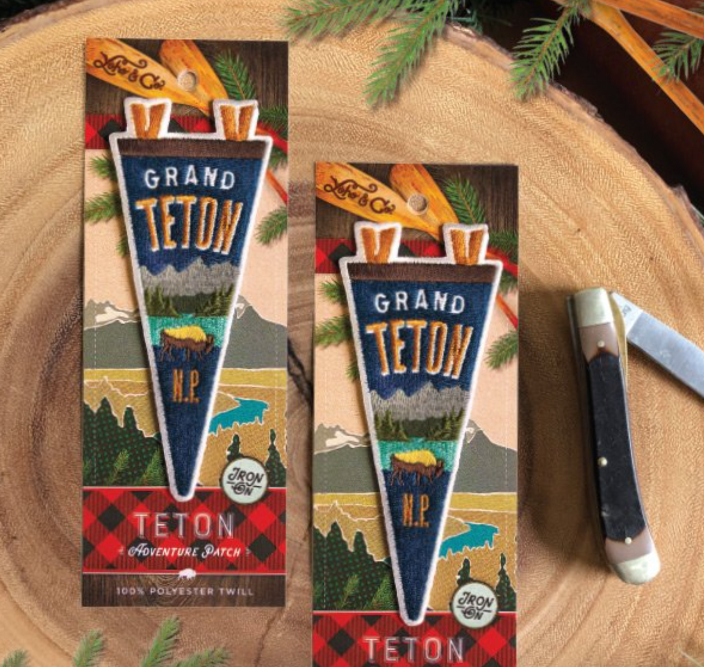 Grand Teton National Park Mini Pennant Patch