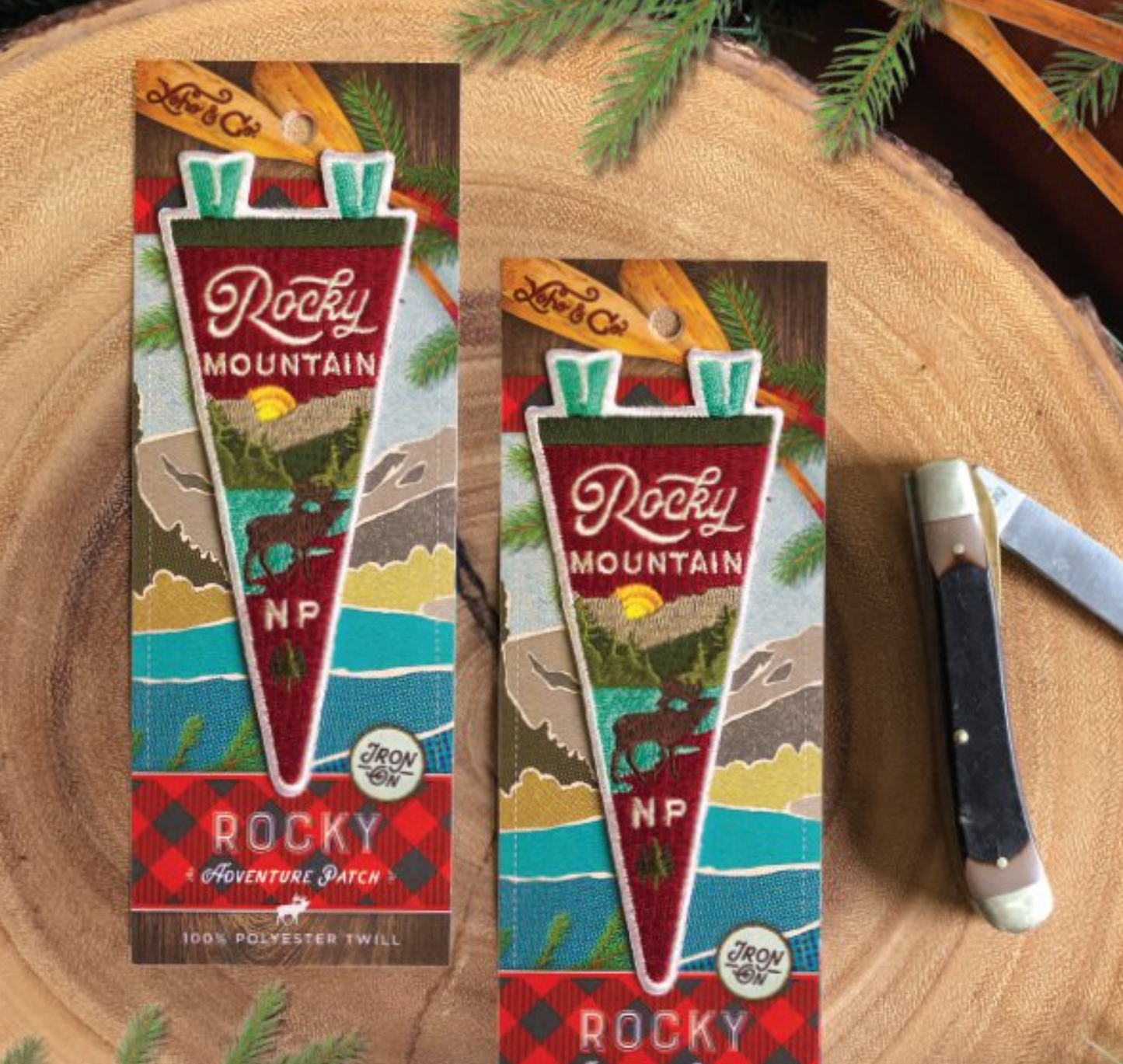 Rocky Mountain National Park Mini Pennant Patch