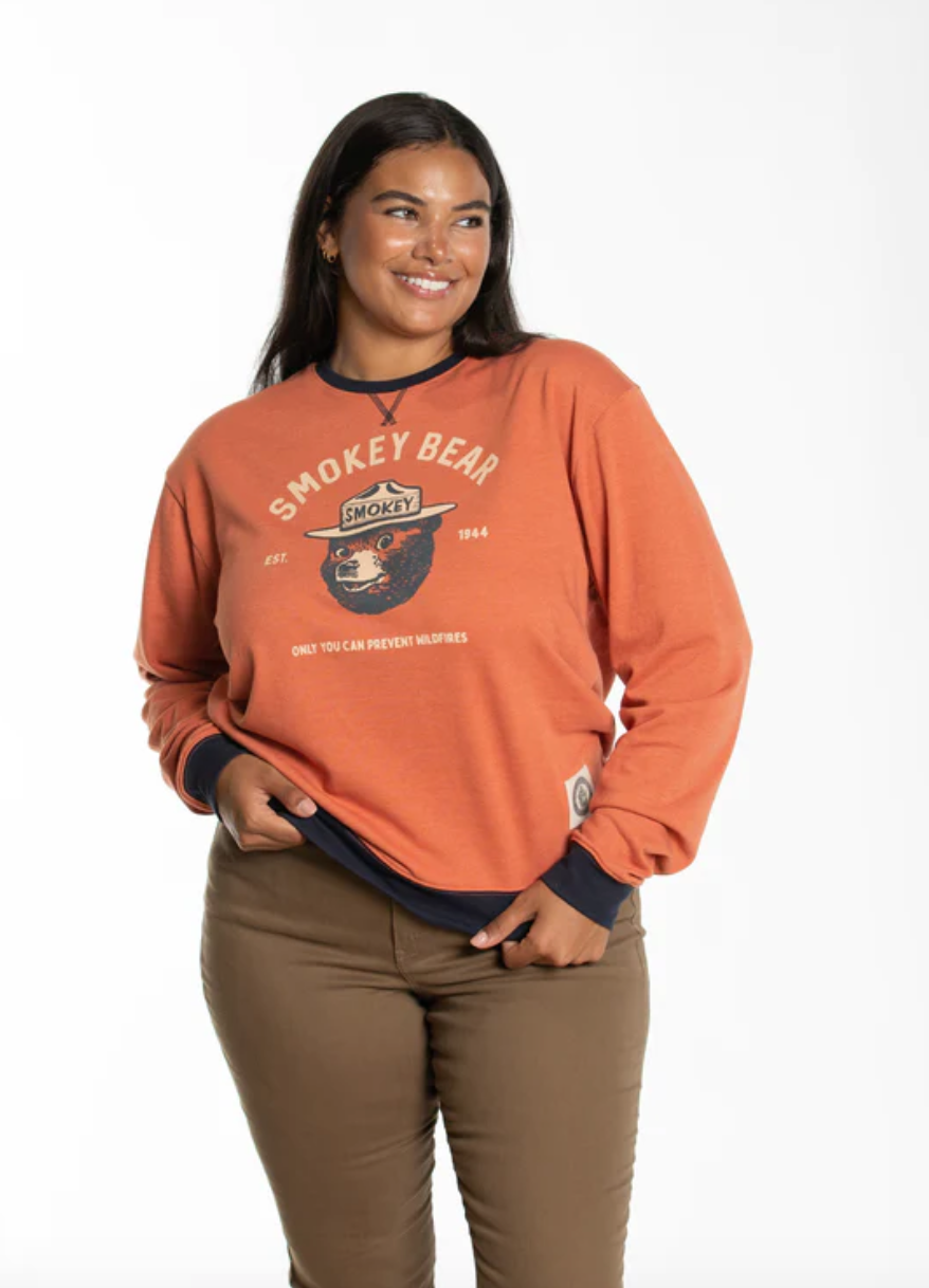 Smokey Bear Varsity Crewneck Sweatshirt