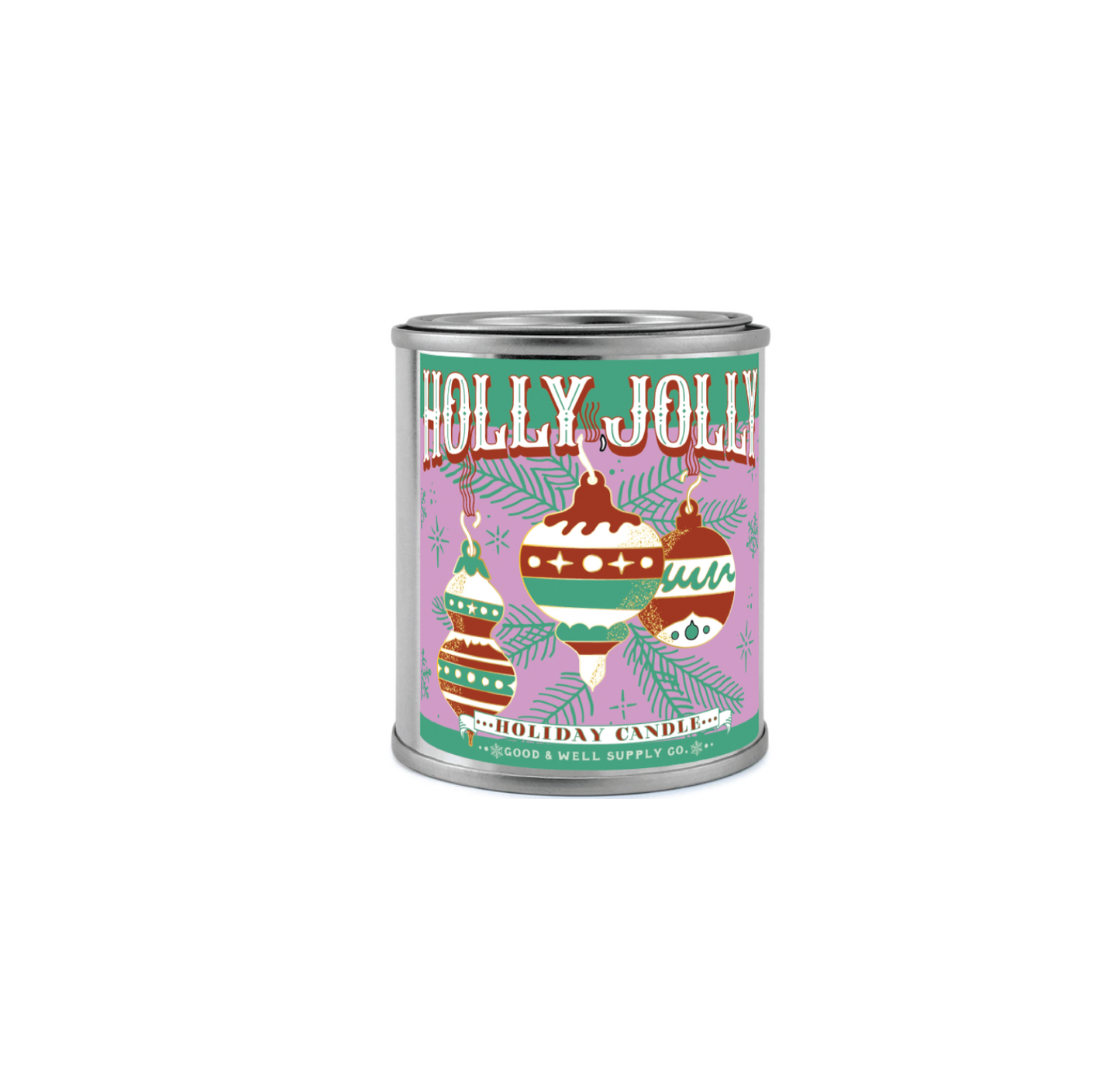 Holly Jolly Holiday Candle