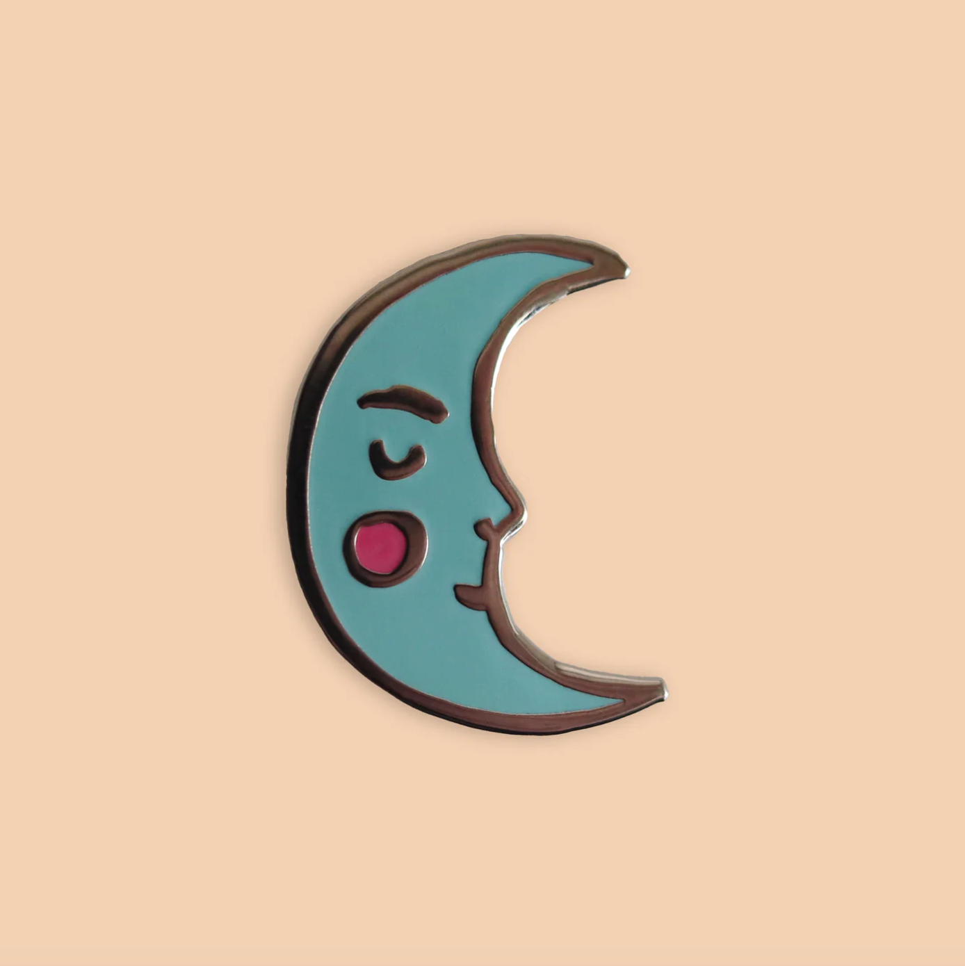 Crescent Moon Enamel Pin