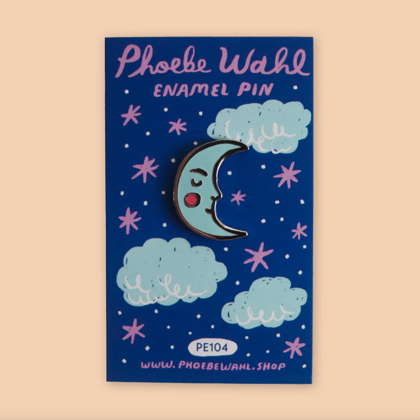 Crescent Moon Enamel Pin