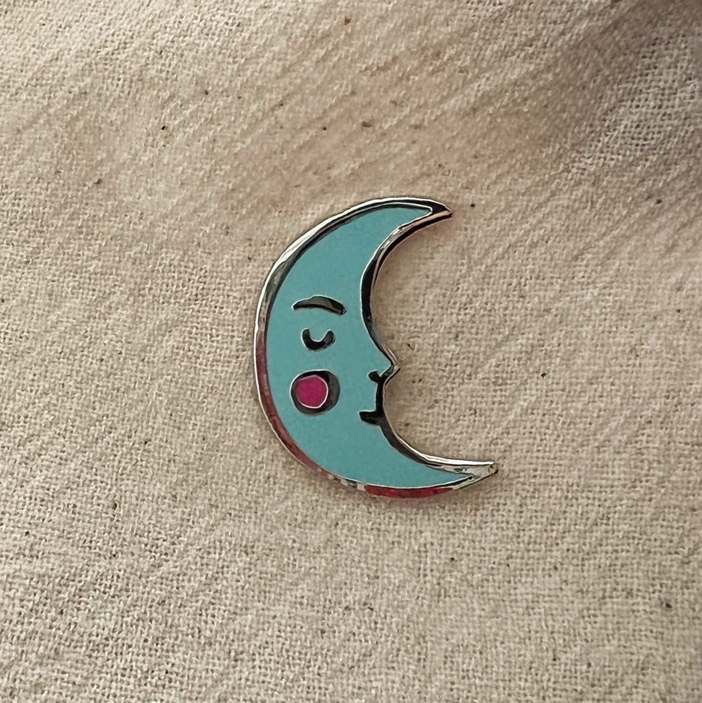 Crescent Moon Enamel Pin