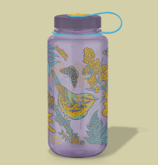 Prairie Warbler, 32oz Wide Mouth Nalgene Water Bottle