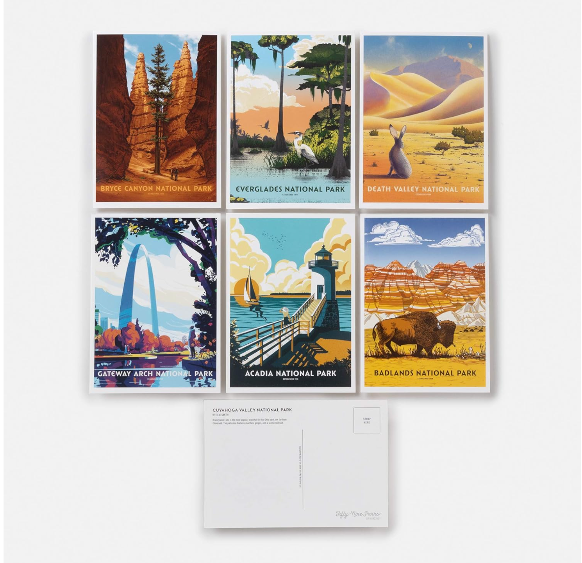 National Park Postcard Set