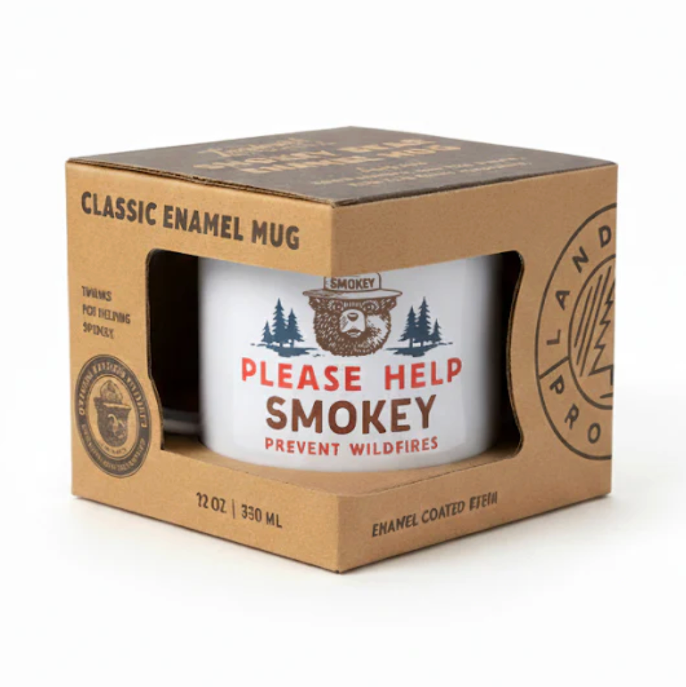 Smokey Bear Enamelware Mug