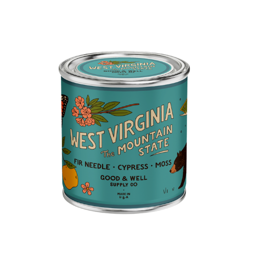 West Virginia State Candle