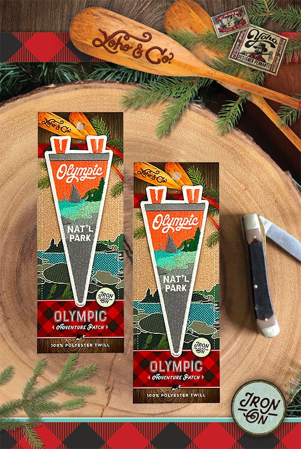 Olympic National Park Mini Pennant Patch